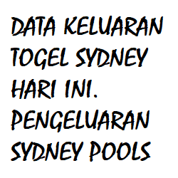 pengeluaran sdy